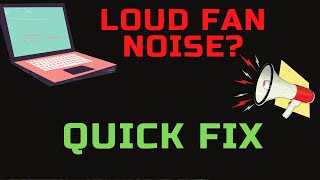 LOUD LAPTOP FAN NOISE  QUICK FIX 2024 [upl. by Absa]