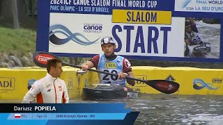 Dariusz Popiela Poland  Kayak SemiFinal  2024 ICF Canoe Slalom World C [upl. by Edrahs]