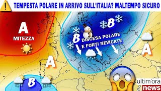 METEO PRIMA IRRUZIONE INVERNALE SULLITALIA ENTRO FINE MESE PROSEGUE MALTEMPO FRESCO E PIOGGE [upl. by Nahtaneoj]