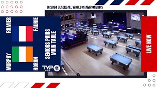 Ramier  Faurie FRA v Murphy  Horan IRE  Senior Doubles  2024 BI World Blackball Championship [upl. by Ranie25]