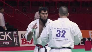 Karaté Kyokushin Championnat Europe  Navarro vs Delaunay [upl. by Eitsrik]