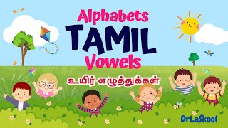 தமிழ் உயிர் எழுத்துக்கள்  Tamil Alphabets  Vowels  Tamil Language Learning  Dr La Skool [upl. by Fritts984]