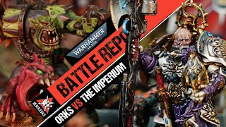 3000 POINTS Giant Ork Waaaagh vs Custodes amp Astra Militarum  Warhammer 40k Battle Report [upl. by Jeana]