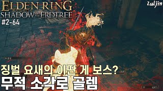 엘든 링 황금 나무의 그림자 QHD 264 렐라나의 성 옆길로 낙엽의 단에게 갈 때 지나갔던 그 징벌 요새 탐험😁 당황스런 흑기사 에드레드 보스전과 영문을 모르겠는 소각로 골렘 [upl. by Greenburg]