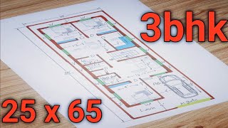 2565 house design  25x65 house plan  25 x 65 home design [upl. by Efthim]