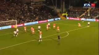 25 yard stunner by Karagounis vs Blackpool  FA Cup 3rd Round  FATV [upl. by Popele]