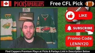 CFL Free Parlay Pick  Monday 9224  Picks And Parlays l cflparlay [upl. by Jurgen575]