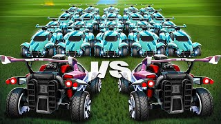 50 PLATINOS VS 2 SUPERSONIC LEGENDS EN ROCKET LEAGUE [upl. by Huskey869]