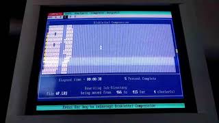 Demonstrating PC Tools 55 disk compression defragmenting utility [upl. by Harriette]