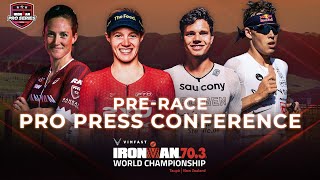 PreRace Pro Press Conference  2024 VinFast IRONMAN 703 World Championship Taupō [upl. by Nivrad]