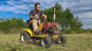 Fuimos a CORTAR PASTO con el TRACTORCITO 🚜 y casi corta BIELA 😅 [upl. by Leynad]