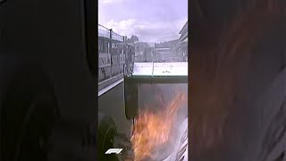 Finishing an F1 Race ON FIRE 🔥 Shorts [upl. by Namsu]