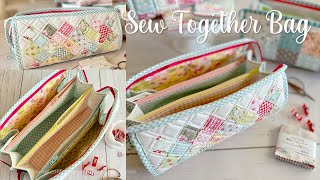 Sew Together Bag Tutorial MultiZipper Pouch [upl. by Janek640]