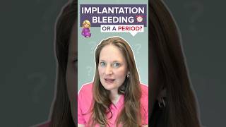 Implantation Bleeding VS Period ivf infertility fertilityjourney [upl. by Rabjohn]