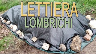 Lombrichi lombricompostiera  preparare la lettiera  Arte Green [upl. by Eiramik]