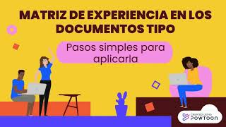 Matriz de experiencia en los pliegos tipo [upl. by Fiora]