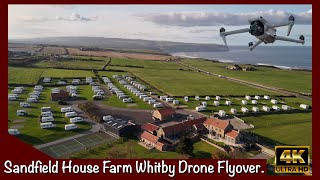 Sandfield House Farm Caravan Park Whitby  Drone Flyover [upl. by Ahtreb850]