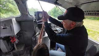 Cab Ride Southern 6133 an EMD FP7 at North Carolina Transportation Museum [upl. by Lurleen807]