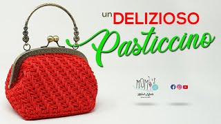 TUTORIAL UNCINETTO  CLIC CLAC PUNTO SPIGA  EASY CROCHET BAG 🌻 Momìs 🌻 [upl. by Gomar152]