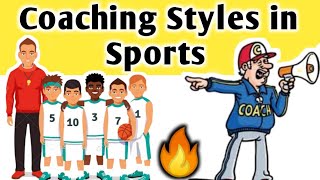 Coaching styles in sports [upl. by Yracaz563]