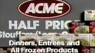 Acme commercial StouffersLean Cuisine sale  1990 [upl. by Oicul]