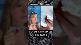 Amount of Brain Cells Part 7  She is WHAT briannamizura ASMR Slime Slimeowy shorts viral [upl. by Griz]