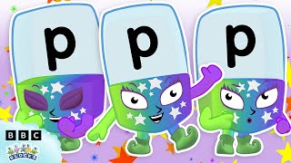 Pop About with Alphablock P 💥  Learn Phonics and Spelling  Alphablocks [upl. by Lezirg]