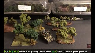 🌳🚜🌿 Movable Wargaming Terrain Orchard Trees 🌲🌿WW2 172 scale gaming models Nimrod tank diorama 🌱🚜🌳 [upl. by Seline]