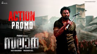 Salaar Action Promo Malayalam  Prabhas Prithviraj Prashanth Neel VijayKiragandur HombaleFilms [upl. by Yevol]