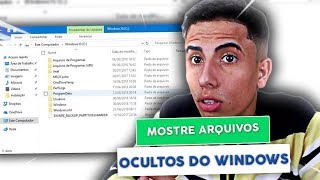 Como mostrar pastas e arquivos ocultos do Windows 7 81 e 10 [upl. by Enawtna]