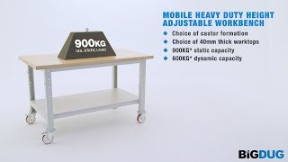 BiGDUG  Mobile Heavy Duty Workbench [upl. by Brose]