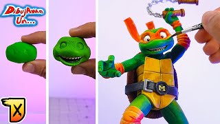 Como hacer a MIKEY Tortugas Ninja ESCULTURA DE PLASTILINA  Drawvengers ep4 DibujAme Un [upl. by Aynatan]