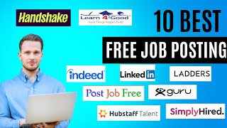 10 Best Free Job Posting Sites 2024 😊😊 [upl. by Tiphany]