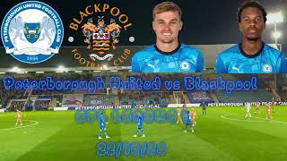 Peterborough United vs Blackpool EFL LEAGUE 1 221024 6 goal Thriller Match day vlog 5 [upl. by Etteniuq]