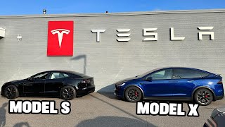 Tesla Model X Plaid VS Model S Plaid Test Drive [upl. by Alah]