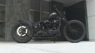 full black panhead chopper [upl. by Carly]