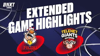 Filou Oostende vs Telenet Giants Antwerp  Game Highlights [upl. by Collum]