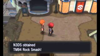 Pokemon XY  TM94 Rock Smash Location [upl. by Swords219]