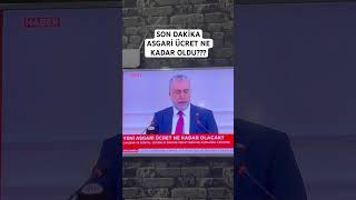 SON DAKİKA Asgari Ücret 2024 asgariücret2024 asgariucret sondakika [upl. by Gerik]