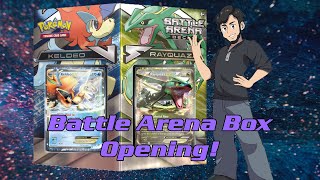 Battle Arena Keldeo Vs Rayquaza Unboxing amp Gameplay [upl. by Elahcar]