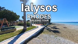 Ialysos Walking Tour in Rhodes Greece 2024 [upl. by Llibyc]