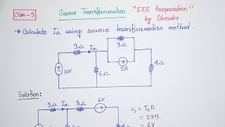 Source Transformation math problem Class3 Playlist Source Transformation [upl. by Eelhsa]