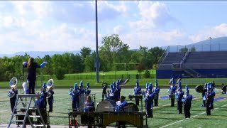 Local high schools host marching band competition [upl. by Nomrac]