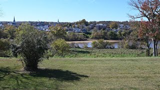 View of Fredericksburg from Chatham Manor during Fall 2024  4K Widescreen [upl. by Piegari951]