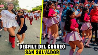 El Salvador Asi Se Celebran Las Fiestas Patronales Desfile Del Correo De San Salvador 2022 [upl. by Aral]