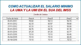 COMO SE ACTUALIZAN LOS SALARIOS EN EL SUA DEL IMSS 2024 [upl. by Berthold]