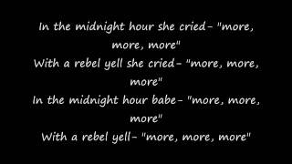 Billy Idol Rebel Yell Lyrics [upl. by Gosnell]