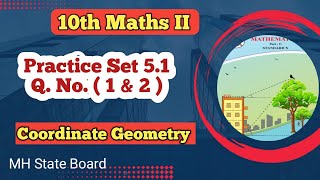 Class 10 Maths Geometry Practice Set 51 Q No 1 amp 2 [upl. by Yrred]