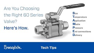 Are You Choosing the Right Swagelok® 60 Series Ball Valve [upl. by Grochow]