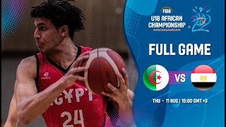 QUARTERFINALS Algeria v Egypt  Full Basketball Game  FIBA U18 African Championship 2022 [upl. by Wilt]